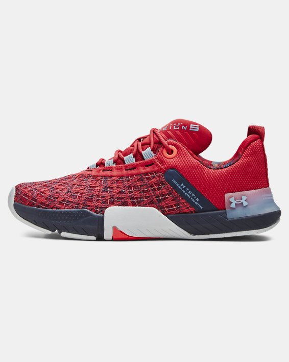 Men's UA TriBase™ Reign 5 Training Shoes in Red image number 5